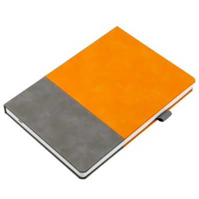 Ежедневник Horizon, недатированный, серый с оранжевым-3