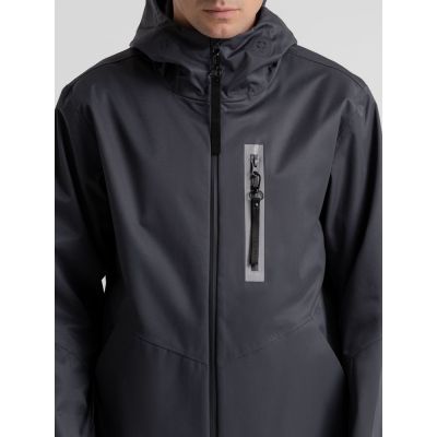 Куртка унисекс Shtorm, темно-серая (графит)-1