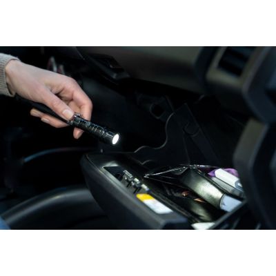 Телескопический фонарь с магнитом Flexion, черный-2