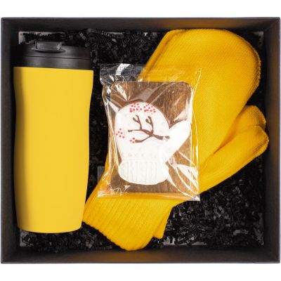 Набор «Зима в ладошке», черный с желтым-1