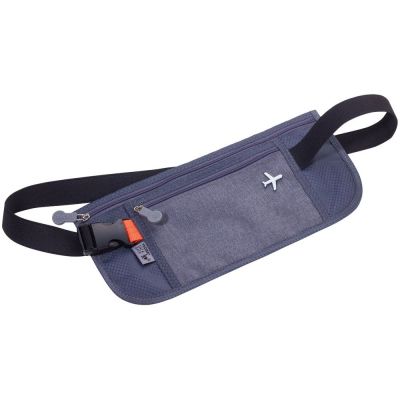 Поясная сумка для документов Money Belt, серая-0