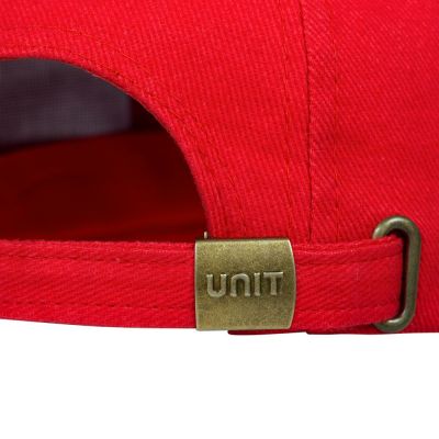 Бейсболка Unit Smart, черная с красным-3