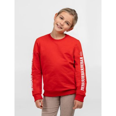 Свитшот детский «Правая левая», красный-1