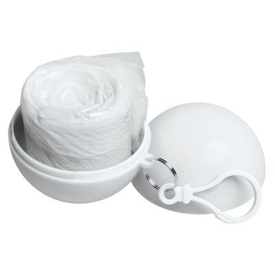 Дождевик в круглом футляре Nimbus, белый-1