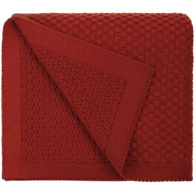 Плед Sheerness, коричневый (терракота)-0