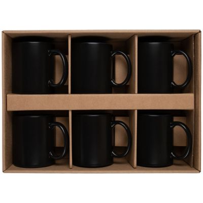 Набор из 6 кружек-хамелеонов On Display, оранжево-черный-2