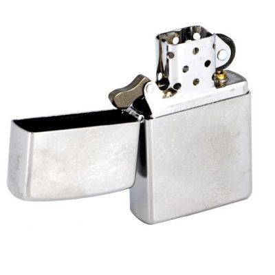 Зажигалка Zippo Armor Brushed, матовая серебристая-3