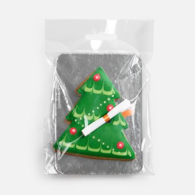 Новогоднее печенье с предсказанием «Елка»-2