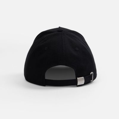 Бейсболка Classic 2.0, черная с красным кантом-4