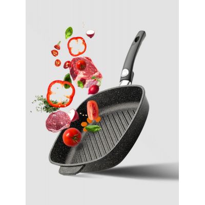 Сковорода литая Qualita, гриль-4