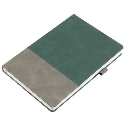 Ежедневник Horizon, недатированный, серый с зеленым-3