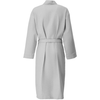Халат вафельный Kimono, светло-серый-1