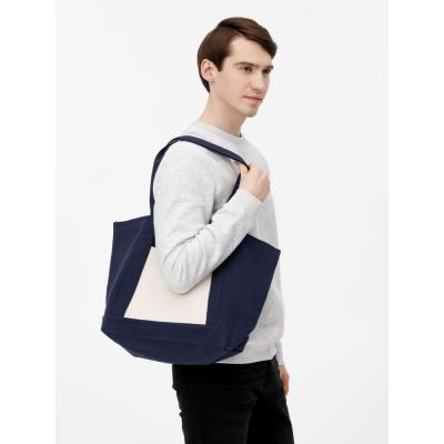 Шопер Shophop, синий с неокрашенным-9