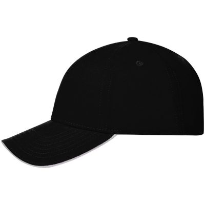 Бейсболка Spiker, черная с белым-1