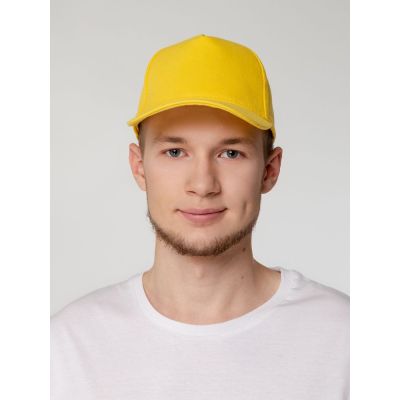 Бейсболка Standard, желтая (лимонная)-6