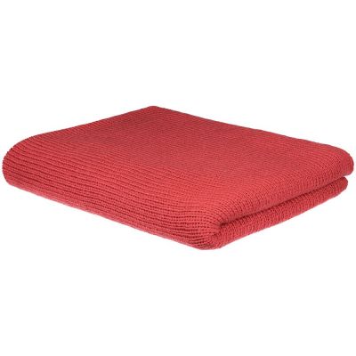 Плед Knitly, красный (коралл)-0