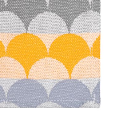 Полотенце кухонное Lamella, серое с оранжевым-3