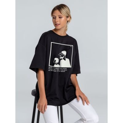 Футболка оверсайз «Леон», черная-3