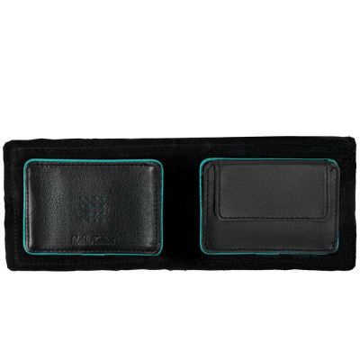 Кошелек Partinico, черный с бирюзовым-2