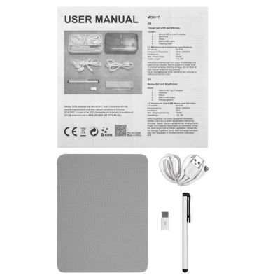 Набор с наушниками и Type-C адаптером OnTheGo, черный-3