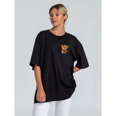 Футболка оверсайз «Cute Fire. Всех сжечь», черная-0