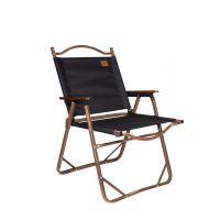 Стул MW02 складной, черный, темное дерево