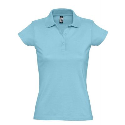 Рубашка поло женская Prescott Women 170, бирюзовая-0
