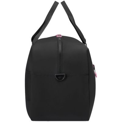 Сумка дорожная Compact Neon, черная с розовым-3