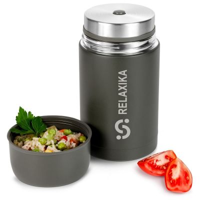 Термос для еды Relaxika 1000, хаки-6