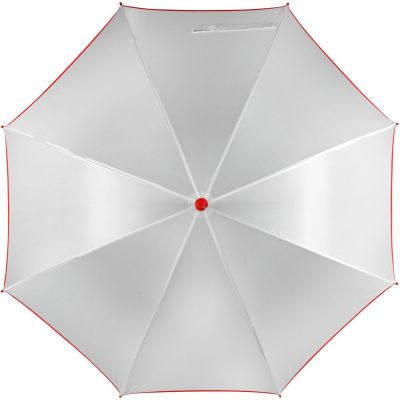 Зонт-трость Unit White, белый с красным-1