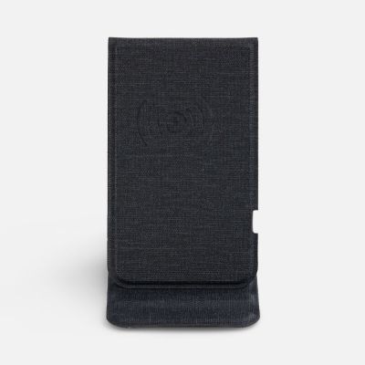 Подставка для смартфона с беспроводной зарядкой Kickstand, серая-2