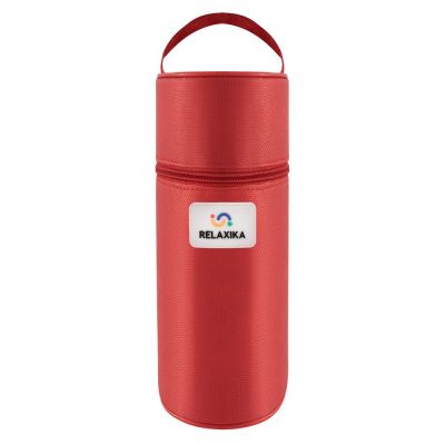 Термос Relaxika Duo 1200 в чехле, стальной-2