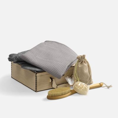 Банный набор Great Heat Therapy, женский, светло-серый-0