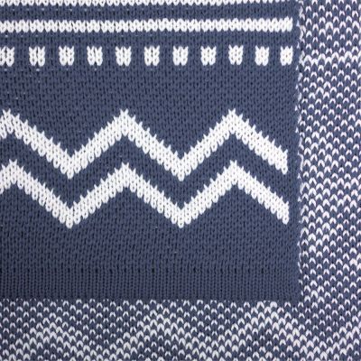 Плед Elnik, серый с молочно-белым-2