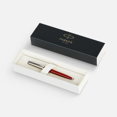 Ручка шариковая Parker Jotter Originals Red CT, красная-2