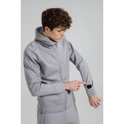 Куртка с капюшоном унисекс Begi, серая-9