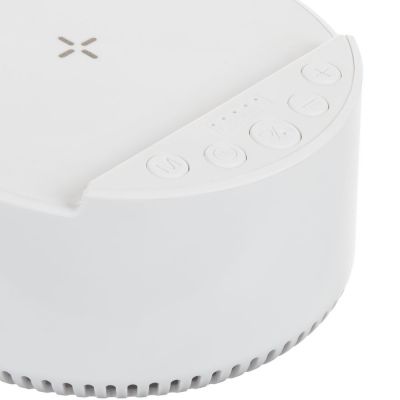 Bluetooth-колонка с беспроводной зарядкой relaxTime, белая-4