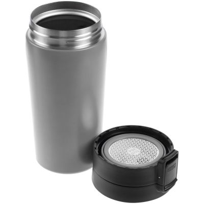 Термостакан с ситечком No Leak Infuser, серый-3