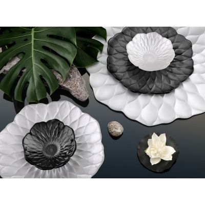 Блюдо-поднос Black Lotus, черное-2