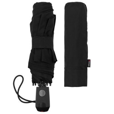 Зонт складной E.200, черный-3