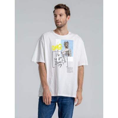 Футболка оверсайз «He is So Pretty. Нептун», белая-3