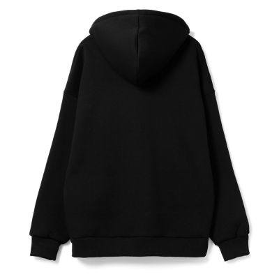 Худи оверсайз унисекс Go Easy, черное-1