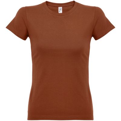 Футболка женская Imperial Women 190, коричневая (терракотовая)-0