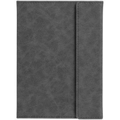 Ежедневник Flap на заказ, недатированный, серый-2