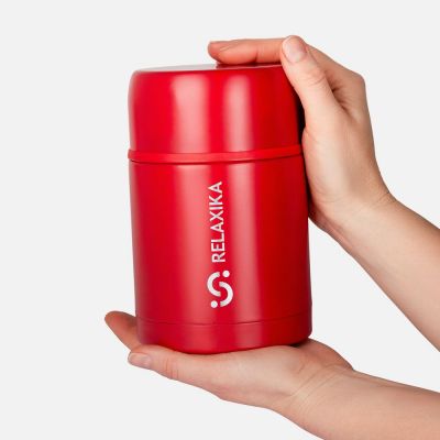 Термос для еды Relaxika 700, красный-5