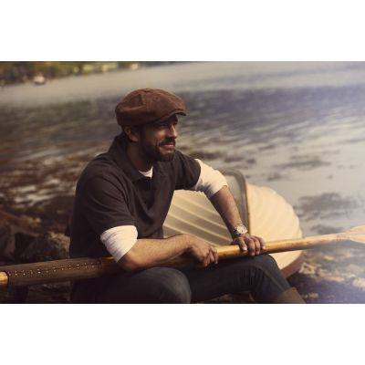 Рубашка поло мужская MORTON, голубая-7