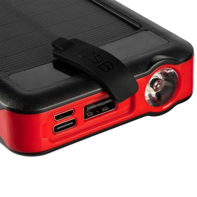 Аккумулятор с беспроводной зарядкой Holiday Maker Wireless, 10000 мАч, красный-6