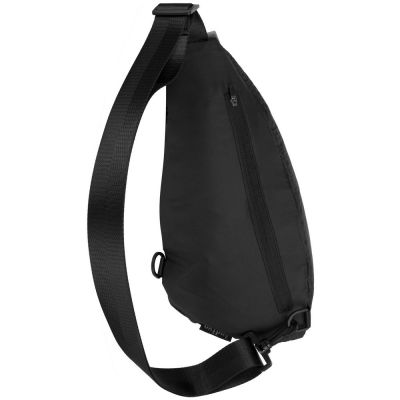 Сумка кросс-боди tagBag со светоотражающим элементом, черная-4