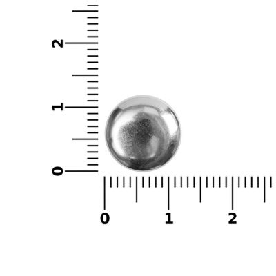 Кнопка Clavis, M, серебристая (хром)-3