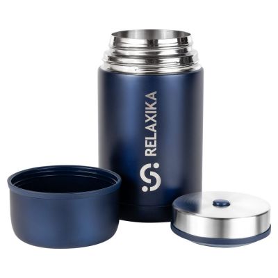 Термос для еды Relaxika 1000, темно-синий-4